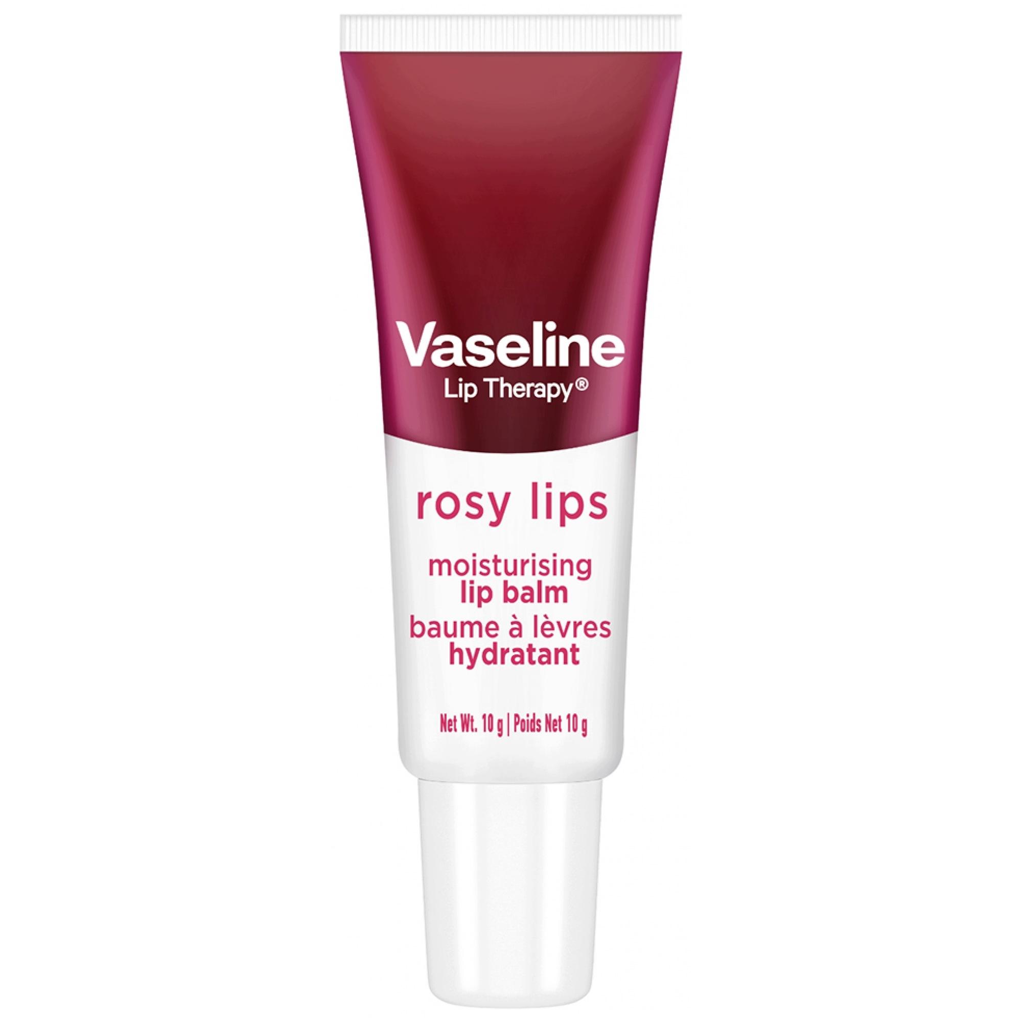 Vaseline Lip Therapy Lippenbalsam in der Tube, Rosy 10 10 g