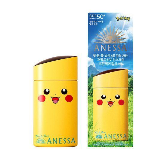 ANESSA Perfect UV Sunscreen Skincare Milk NA 60ml (Pikachu/Panda/Naoha) Choose 1 of 3