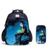 Ben10 Omnitrix Transformation Printing Two-Piece Set Elementary School Shoulder School Bag Large Capacity Grid Pencil Case Combination