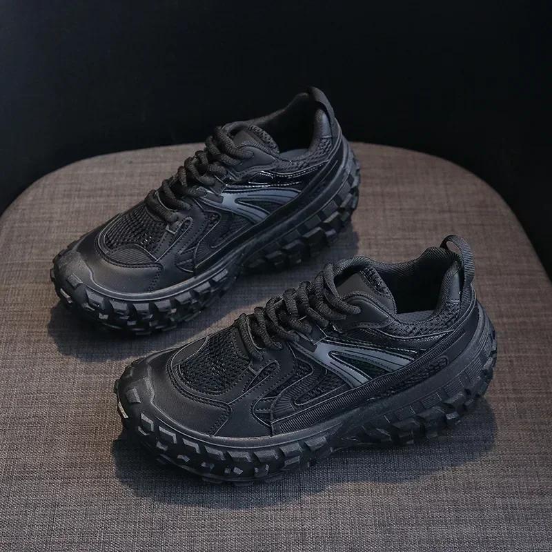 Women Tennis Sneaker Platform Designer Mesh Breathable Casual Shoes Men Outdoor Working Sports Shoes