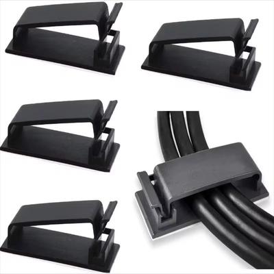 Self Adhesive Cable Clips Cord Management Wire Holder Organizer Clamp Desk Tidy Cable Manager In Car Home Office Clips