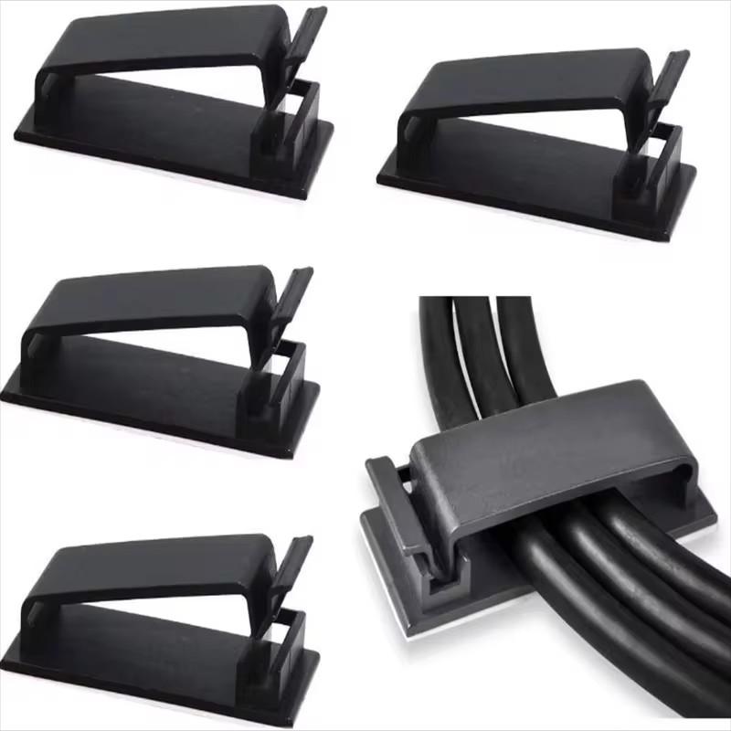 Self Adhesive Cable Clips Cord Management Wire Holder Organizer Clamp Desk Tidy Cable Manager in Car Home Office Clips