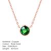 Fashion Crown Pendant Necklace for Women Retro Vintage Classic Rose Gold Cubic Zirconia Chain On Neck Trendy Jewelry N390