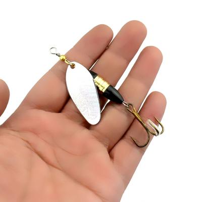 MUQZI Sportzubehör 8,5 cm harter Löffelköder Metall Jigging Spinner Köder Karpfenangeln Hakengerät