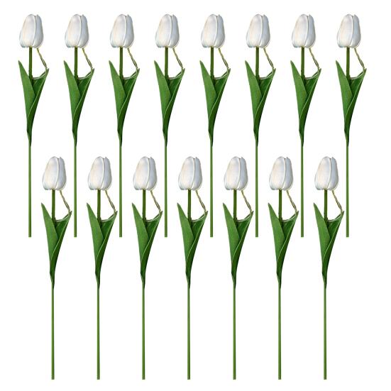 LED Aydınlatmalı Yapay Lale Gece Lambası Ayarlanabilir Saplar Sıcak Yumuşak Işıklı Gerçekçi PU Lale Buketi Ev Dekorasyonu İçin Zarif Çiçekli Gece Lambası