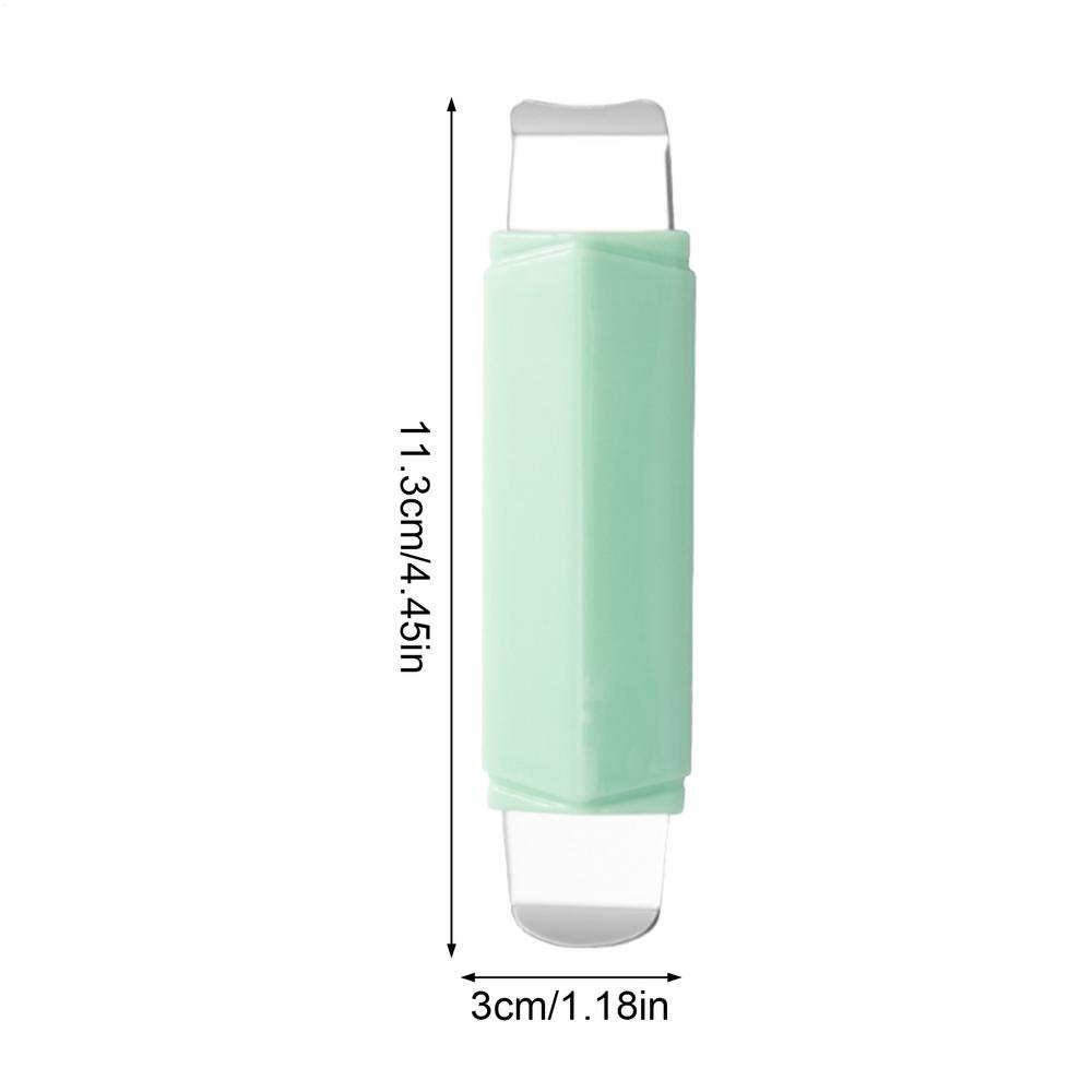 

Лопатка для лица Двусторонняя Экстрактор пор Нержавеющая сталь Лопатка для лица Удаление черных точек Спа Ежедневный уход Личная гигиена Красота зелёный