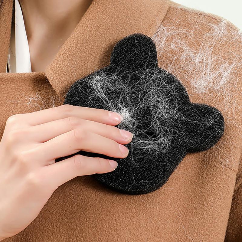 2Pcs Pet Hair Remover Bear Shape Laundry Ball Washing Machine Lint Catcher Reusable Clothes Sofa Cat Dog Hair Cleaning Sponge