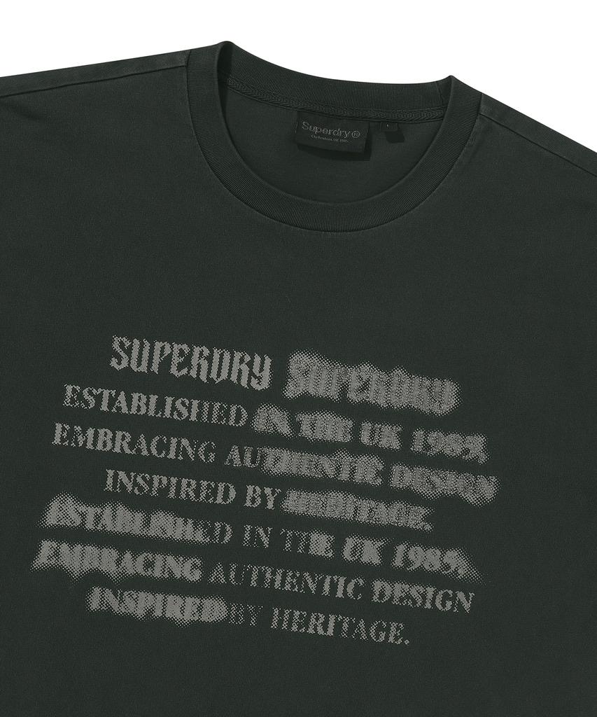 Syupeodeulai Vintage Lettering T-Shirt Dark Hunter Sduiscq41Dht