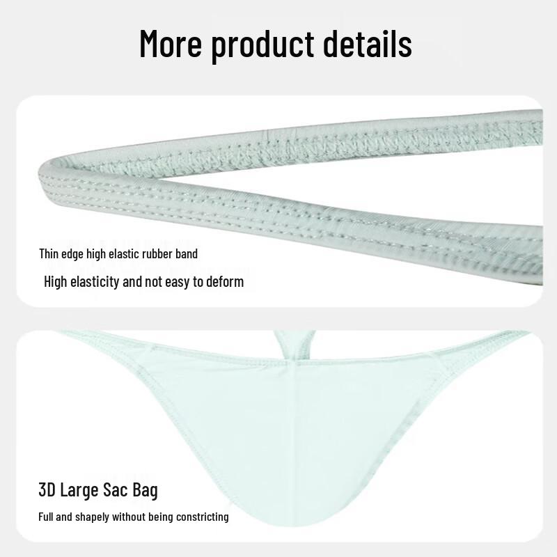 Lonsa Men's Ice Silk Low-Rise Thong