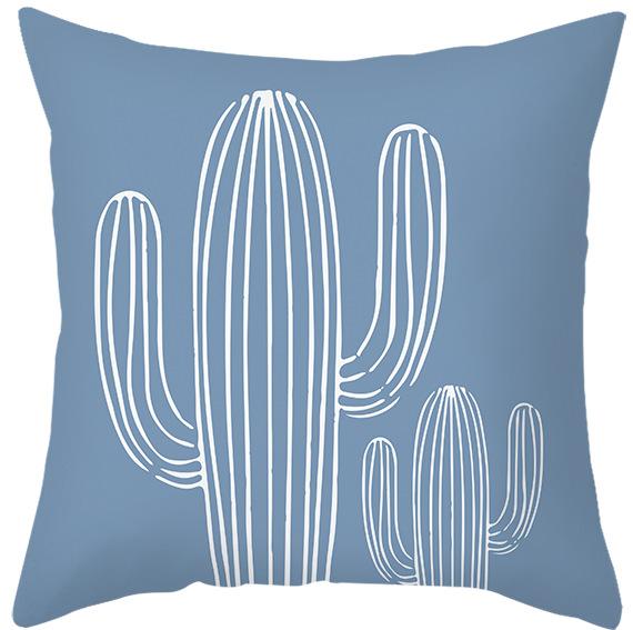 Simple Style Morandi Color Pillowcase Lines Abstract Geometric Printed Cushion Home Sofa Pillowcase