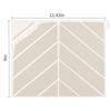 V-Shaped Waterproof Oil-Proof Self-Adhesive Decorative Wall Sticker for Home Beautification