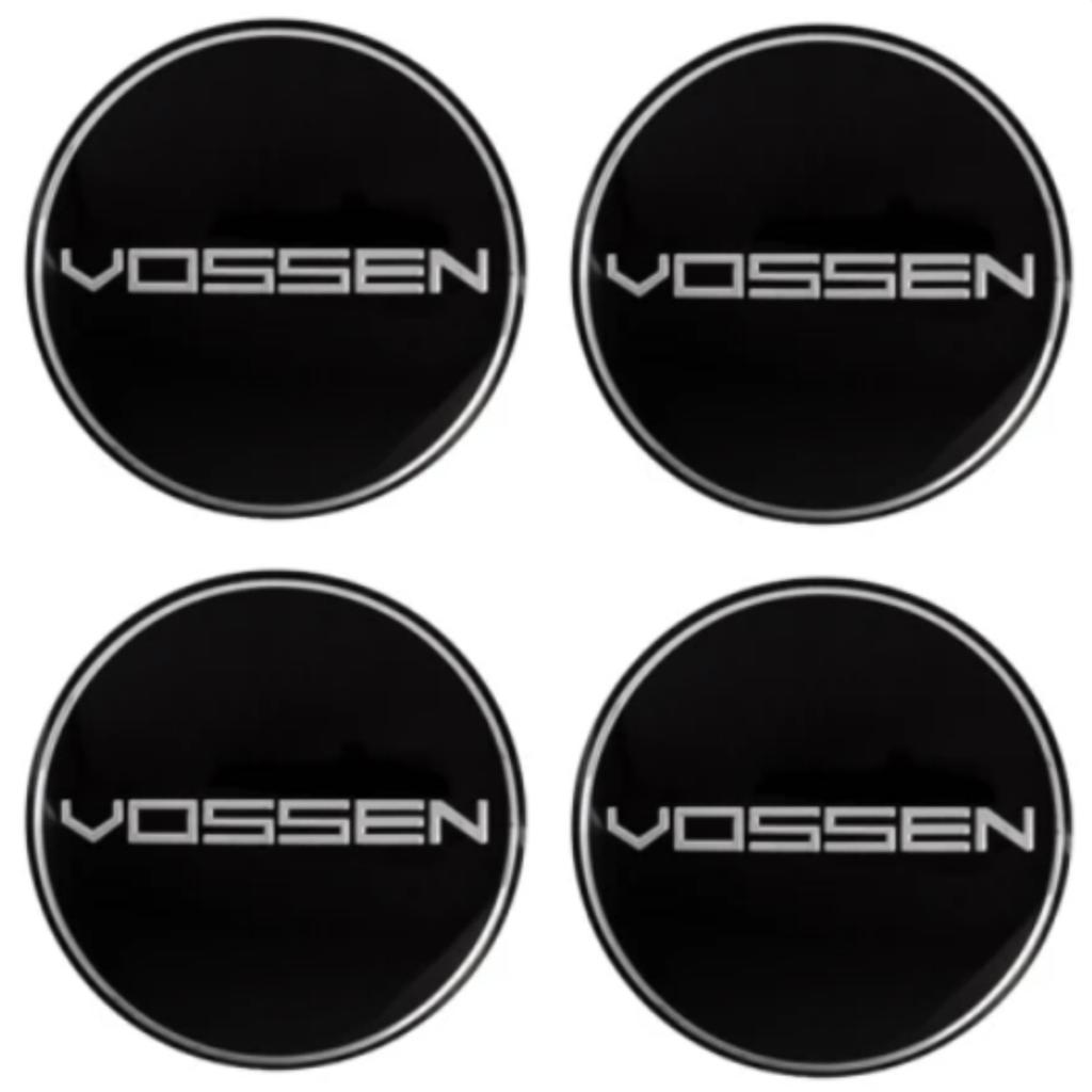 4 Stück 45mm 56mm 60mm 65mm VOSSEN Logo Autoaufkleber für leere Felgendeckel Emblem Felgennabenabdeckung Abzeichen Styling Zubehör