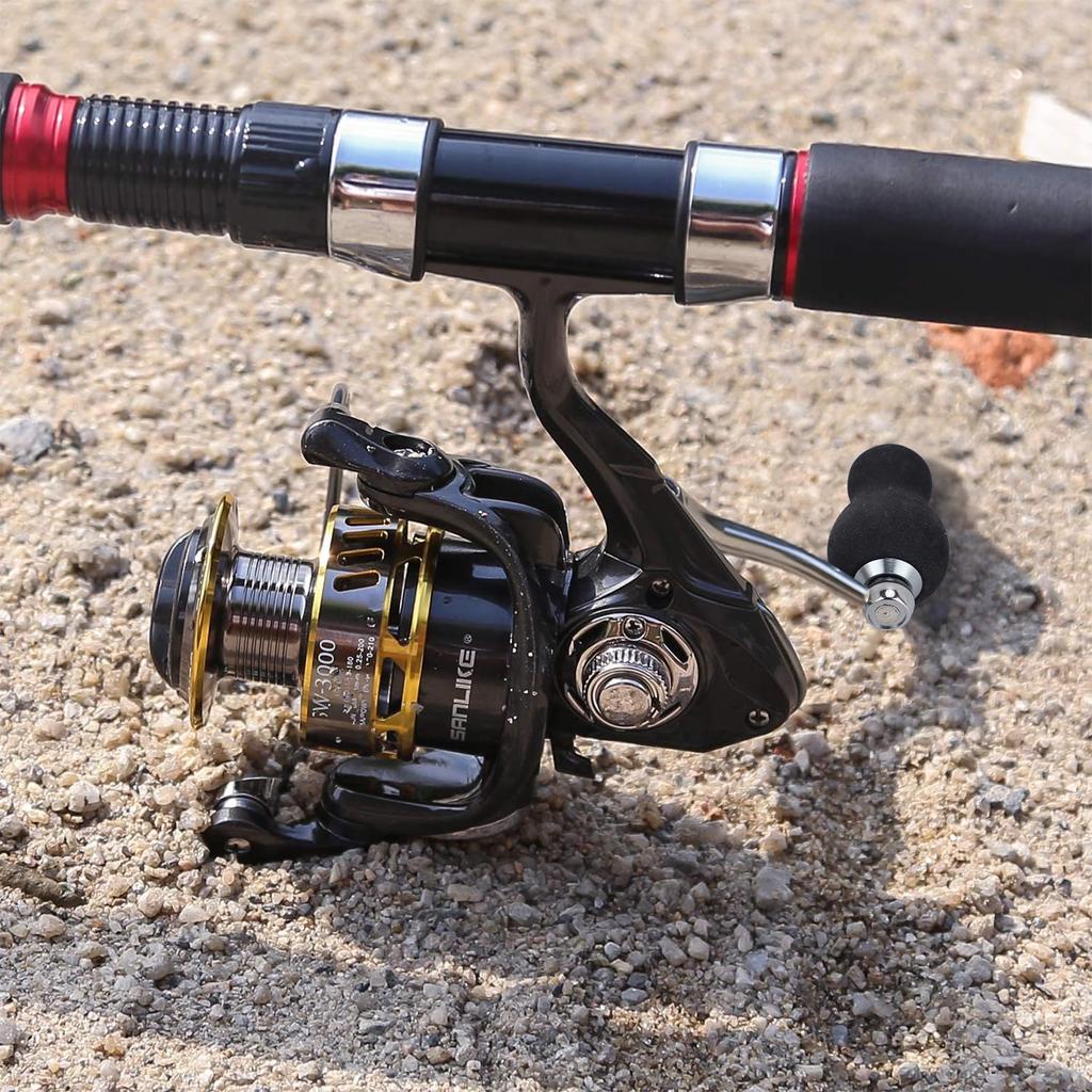 SANLIKE Spinning Long Eging Freshwater Saltwater Gear Ratio Max Drag Force 5000 Reel, Casting, Reel, Ultralight, & Fishing, 5.21/5.11, 15KG, 7+1BB,