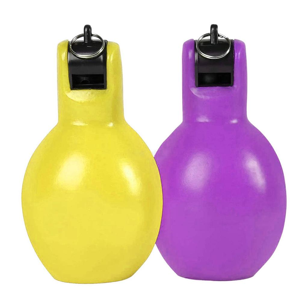 2 PCS Loud Hand Squeeze Whistle Ultra-Portable Coach Whistle for Sports Training Activities High-Pitched Emergency Whistle