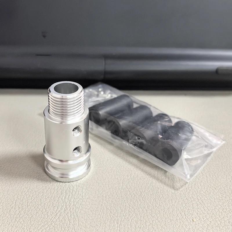 Universal Car Manual Gear Shift Knob Adapter For M18x1.5/M10x1.5/M12x1.25 Thread Aluminum Alloy for Car for Racing Game