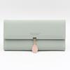 Korean Style Women's Leather Clutch – Zipper Buckle Wallet with Large Capacity