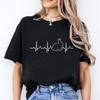 Bunny Heartbeat Shirts for Women Unisex Bunny Fashion Casual Tshirts Rabbit Cartoon Shirt Pet Rabbit Animal Lover Gift Tshirt Tops