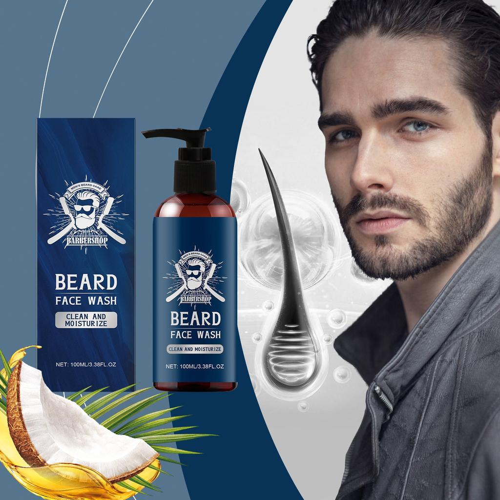 Beard Face Wash ,Beard Shampoo , Men's Beard Cleansing , Designed To Promote Healthy Beard Growth And Help Improve Beard Quality.