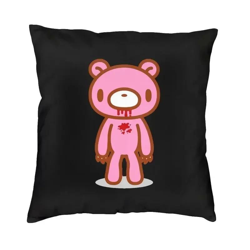 Cartoon Gloomy Bear Square Throw Pillow Cover Decoration D Two Side Printing Cushion Cover for Living Room