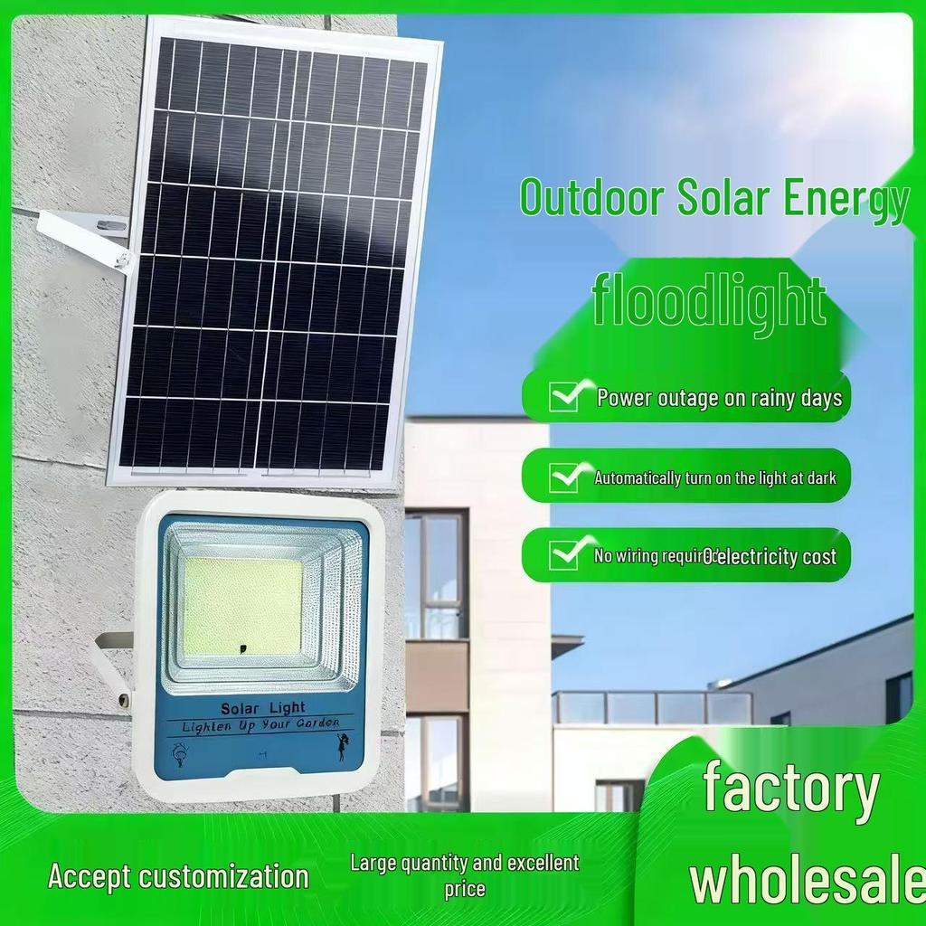 High-Power LED Solar Floodlight with Motion Sensor