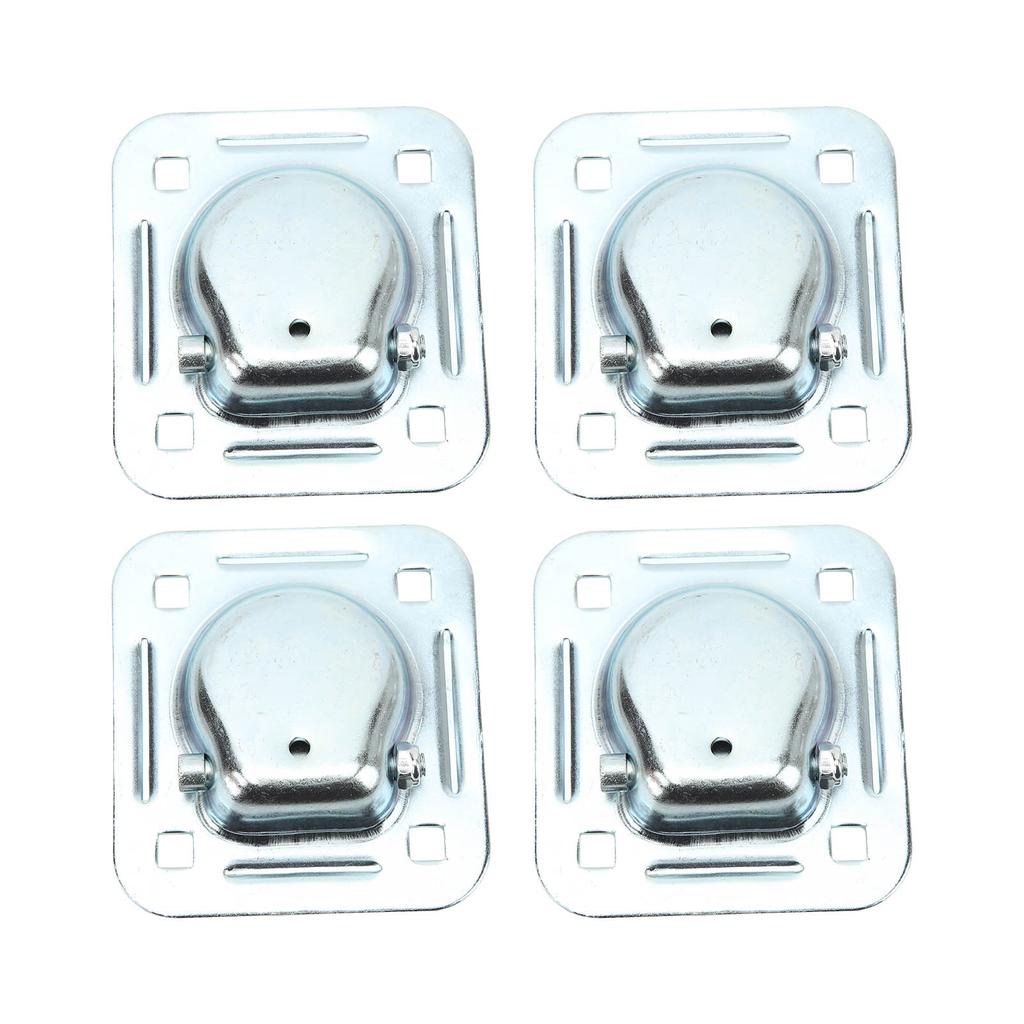 4 buc Inele D de ancorare încastrate, rezistente, 124x114mm, Ancore de ancorare marfă cu montaj încastrat pentru furgonete