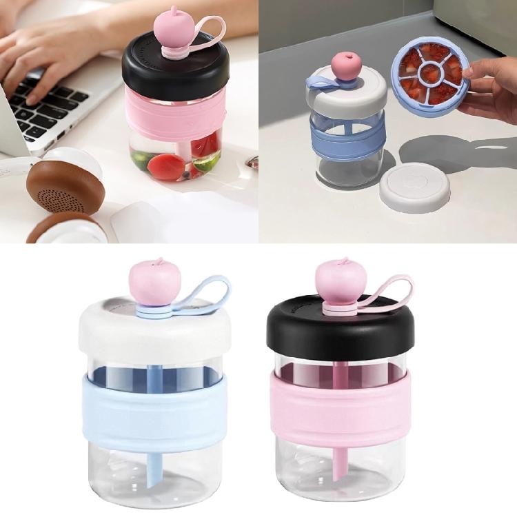 Practical Plastic Cold Brew Maker With Presses Ice Function Office Cold Brew Coffee Cup for Home and Travel