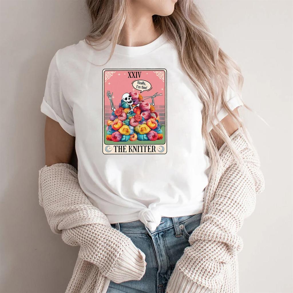 Tarot Card Comfort Colors TShirt Retro Tarot Card Shirt Knitter Tarot Card Comfort Colors TShirt The Knitter Tarot Card Shirt