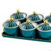 Cookie Jar and Dried Fruit Serving Plate Set for Snacks Treats at Holiday Gatherings