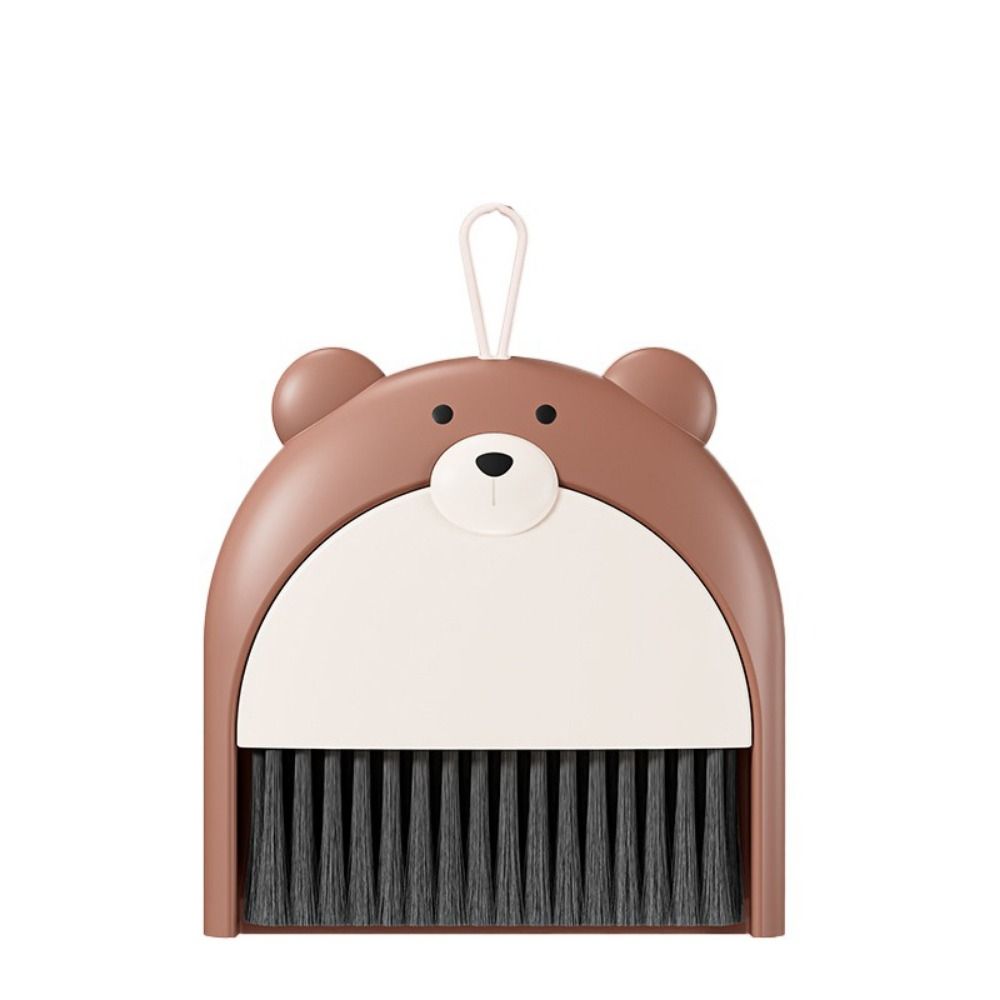 Cartoon Mini Dustpan with Broom Hangable Dust Pans with Brush Set Portable Cleaning Tool  Keyboard