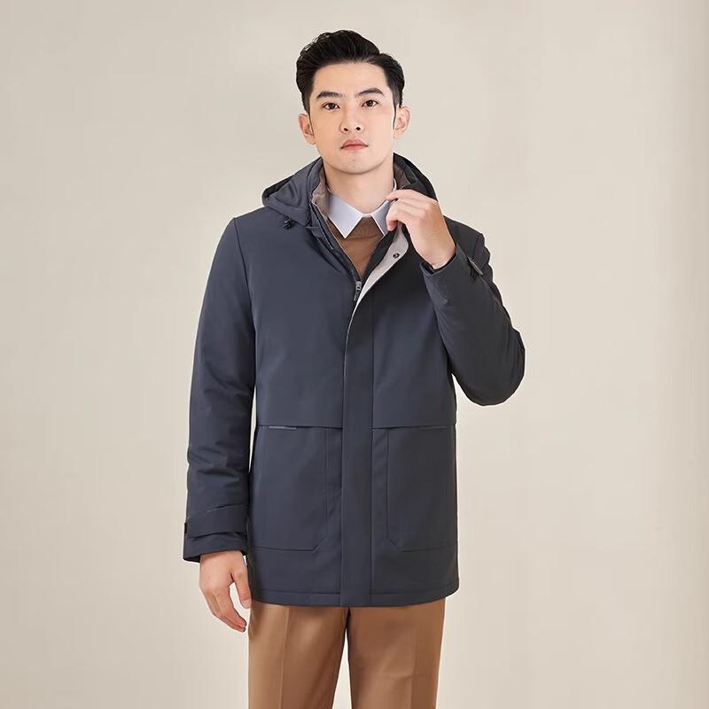 Terroman Unisex Winter Hooded Goose Down Puffer Jacket