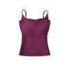 Canotta Calda in Pile da Donna Stile Spicy Girl: Top aderente, elasticizzato, senza maniche con coppe al seno per Autunno/Inverno