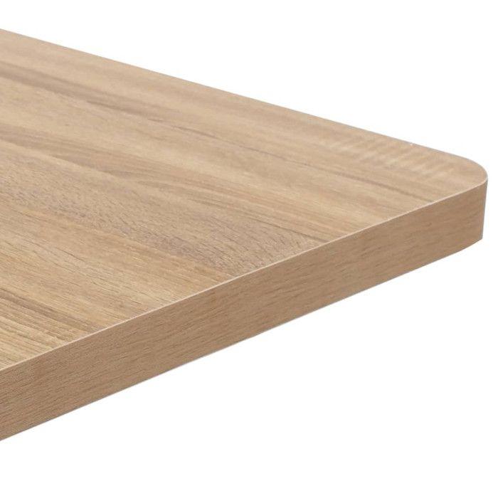 VidaXL Table de bistro Marron clair 50x50 cm MDF