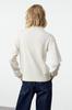 Women's Elegance Style Sweater Ecru Slim Polo Neck Knitwear Sweater