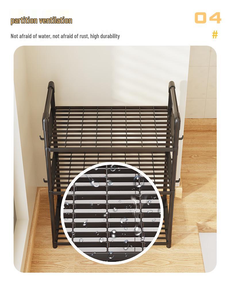 Multi-Layer Kitchen Storage Rack for Microwave and Pots