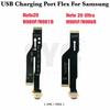 Original Para Samsung Note 20 Note 20 Ultra 5G Placa de Carregamento USB Porta Dock Cabo Flexível Peças de Reparo Substituição