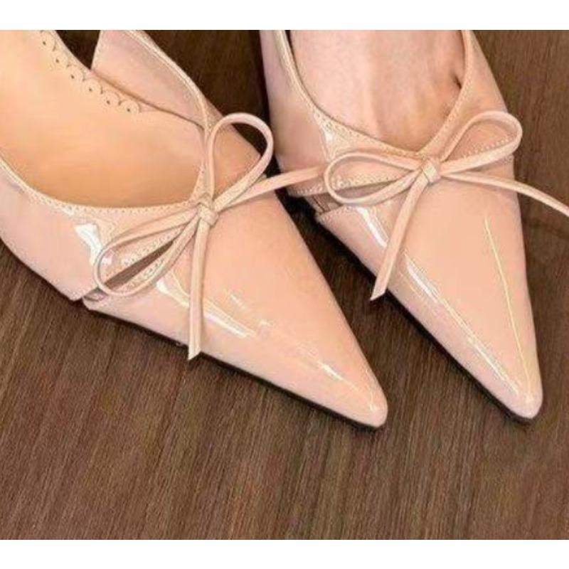 Fashion New Summer Women Sandals Fashionable Pointed Toe Butterfly-knot Shoes Ladies Elegant High Heels Party Club Sandals Zapatos Mujer