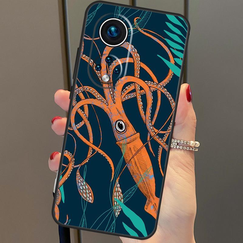 Marine Life Ocean Octopus Case For Honor Magic 6 Pro 5 Lite 50 70 90 X6 X7 X8 X9 Honor X6a X7a X8a X9a X8b X9b Cover