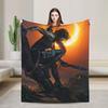 T-Tomb Raiders Plush Blanket Kids  Flannel Throw Blanket For Home Decor Soft Custom Quality Bedspread Gift
