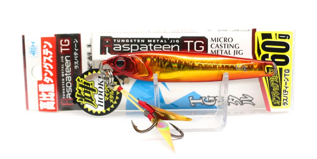 Jackall Metal Jig Raspateen TG Tungsten 60 grams Red & Gold (9890)