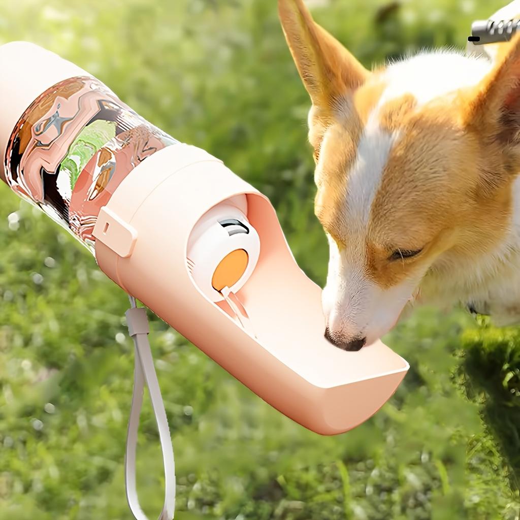 Leak Proof Portable Dog Water Bottle Foldable Travel Cup With Carry Strap Durable Plastic Pet Hydration System For Outdoor Use