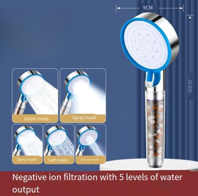 Chlorine-removing Shower Head Pressure-increasing ShowerHead Bathroom Shower Nozzle Bathroom Handheld Shower Head