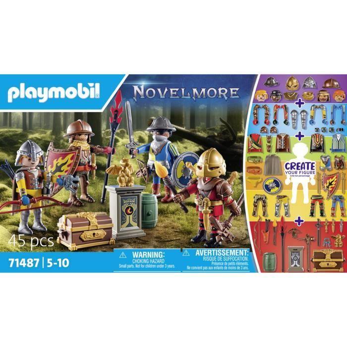 PLAYMOBIL 71487 Chevaliers Novelmore, My Figures, 45 pièces, Dès 5 ans