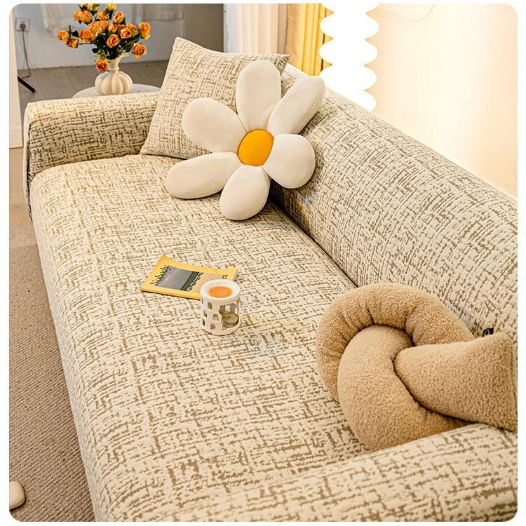 Stretchable Sofa Cover Universal Cat Scratch Proof Full Protection Cover For All Seasons Couch Protector Elastic Sofa Slipcover