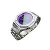 Casio Customized Watch Modified Series Star Diamond Case Electro-optical Purple Scale Ring Purple GA2100-7A(Watch6-GaiZhuang-DianGuangZiXingZuan)