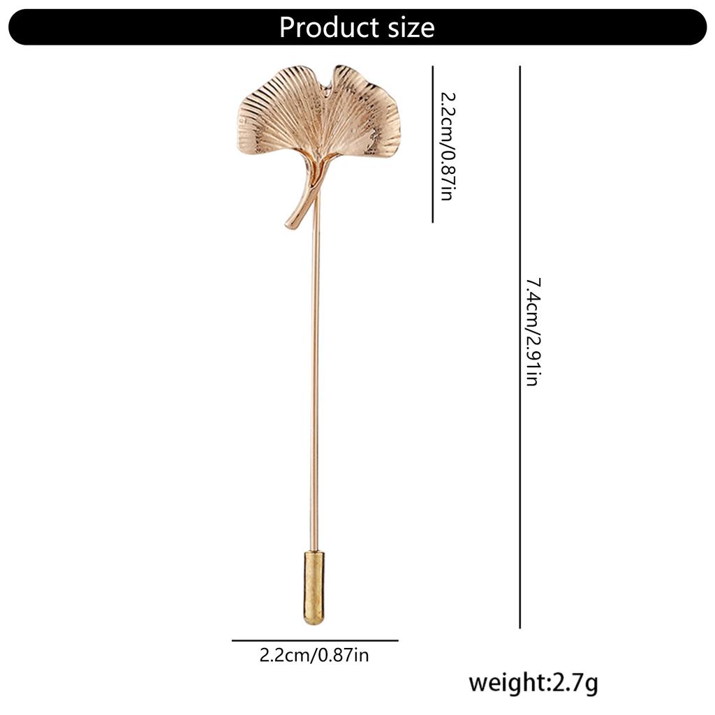 Modische Raffinierte Ginkgoblatt-Reversnadel mit Tropföl-Designs Kontrast-Accessoire für Partyzubehör Kostüme