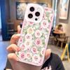 Attractive Flowers Cover Clear Phone Case For iPhone Apple 17 AIR 16E 16 15 14 12 13 11 Pro Max Plus XR TPU DIY Shell Case Funda