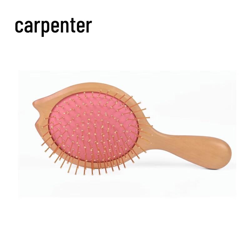 Carpenter Tan Cherry Blossom Air Cushion Massage Comb