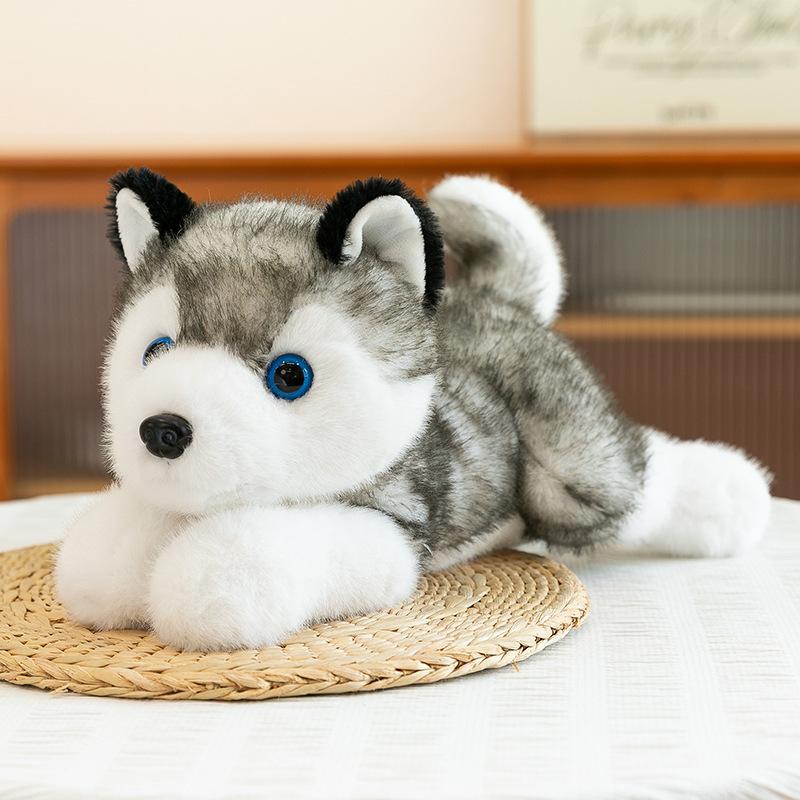 

Мультяшные плюшевые игрушки Хаски, детские куклы для комфорта, домашние подвесные украшения в виде собаки, офисная кукла, автомобильная подушка 35cm【0.44kg】