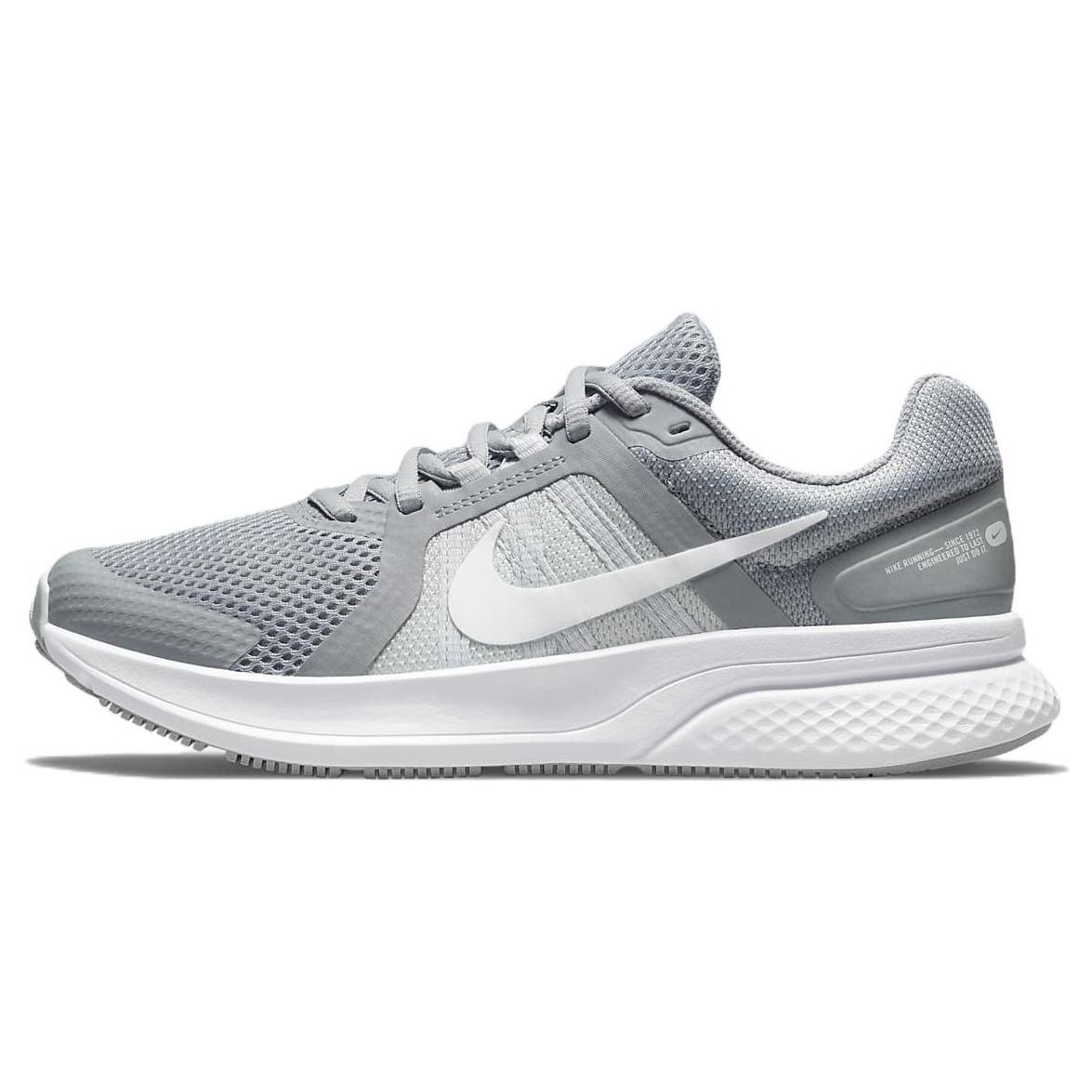 

Nike Run Swift 2 Comfortable Fabric Shock Absorption Non-Slip Wear-Resistant Breathable Low-Top Running Shoes Women sneaker Gray White CU3528-001 36.5