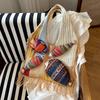 Fashion Fringe Knitted Bag - Unique Hollow Design - Small Fish-shaped Bag - Casual Vacation Style - Single Shoulder Bag